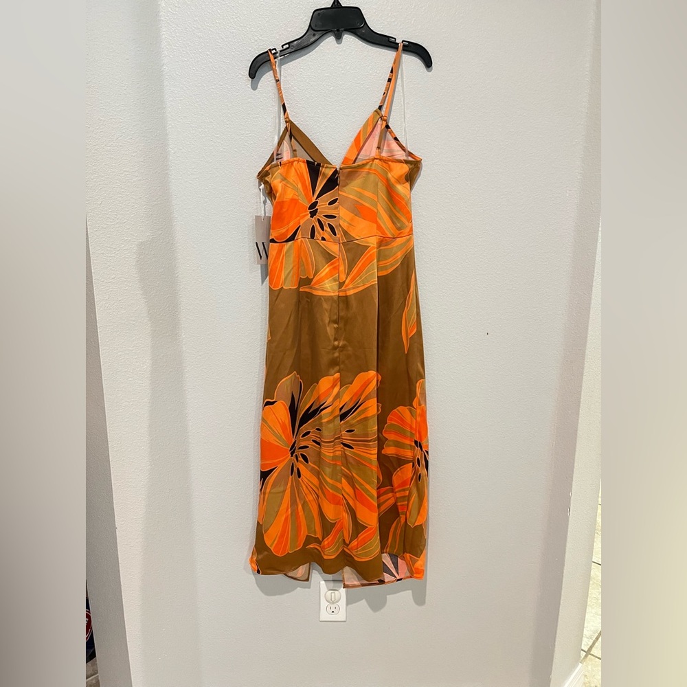 Worthington tropical print sleeveless slip dress Sz small - Picture 7 of 8
